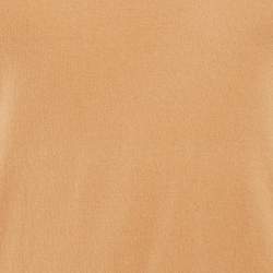 مملوكة مسبقًا كنزة إمل ميزوني بياقة دائرية رمادية مطاطة مقاس كبير