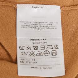 مملوكة مسبقًا سويت شيرت محبوك ومطاطي برقبة مستديرة بيج من م ميسوني متوسط الحجم - ميديم