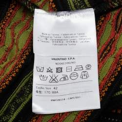 Pre Owned M Missoni Multicolor Patterned Knit Full Sleeve Top M