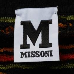 مملوكة مسبقًا كاردتيغان إم ميزوني بني تريكو بثقوب بأزرار أمامية مقاس كبير