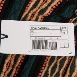 Pre Owned M Missoni Multicolor Patterned Knit Full Sleeve Top L