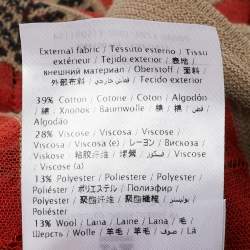 Pre Owned M Missoni Multicolor Patterned Knit Ruffled Dress L