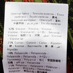 Pre Owned M Missoni Green Patterned Knit Full Sleeve Top L