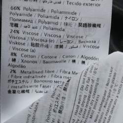 Pre Owned M Missoni Yellow / Black Patterned Lurex Knit Sleeveless Midi Dress M