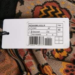 Pre Owned M Missoni Grey Patterned Knit Sleeveless Top S