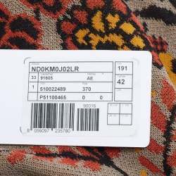 مملوكة مسبقًا M Missoni Grey Patterned Knit Sleeveless Top M