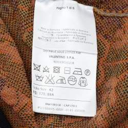 مملوكة مسبقًا M Missoni Grey Patterned Knit Sleeveless Top M