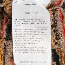 Pre Owned M Missoni Grey Floral Perforated Knit Top M