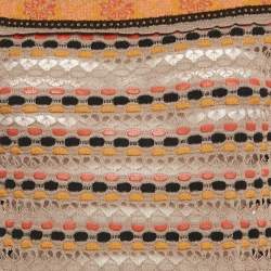 Pre Owned M Missoni Grey Floral Perforated Knit Top M