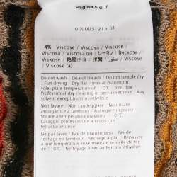 Pre Owned M Missoni Grey Floral Perforated Knit Top M