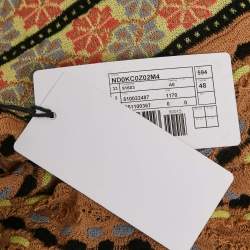Pre Owned M Missoni Beige Floral Perforated Knit Top L
