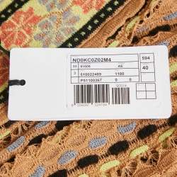 Pre Owned توب إم ميزوني تريكو مثقب زهري برتقالي مقاس صغير