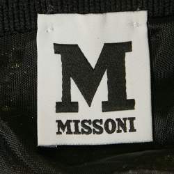 مملوكة مسبقًا فستان ميدي بدون أكمام إم ميسوني تريكو بنمط لوريكس معدني برقبة V مقاس كبير