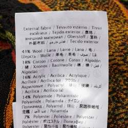 مملوكة مسبقًا فستان ميدي تريكو نمط متعدد الألوان/بيج إم ميزوني متوسط