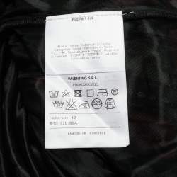 Pre Owned M Missoni Green/Orange Alga and Bubble Pattern Knit Midi Dress M