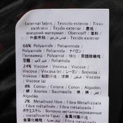 Pre Owned فستان إم ميزوني تريكور أخضر/برتقالي بنمط الطحالب والفقاعات بلا أكمام بطول متوسط مقاس متوسط