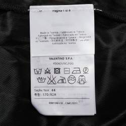 Pre Owned فستان إم ميزوني تريكور أخضر/برتقالي بنمط الطحالب والفقاعات بلا أكمام بطول متوسط مقاس متوسط