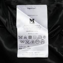 Pre Owned M Missoni Orange/Plum Stripe Pattern Lurex Knit Maxi Dress L