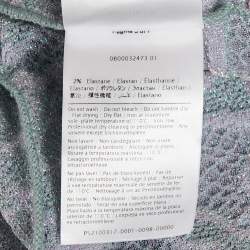 مملوكة مسبقًا M Missoni Teal Blue Lures Knit V-Neck Top M