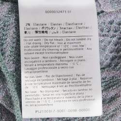 مملوكة مسبقًا M Missoni Teal Blue Lures Knit V-Neck Top M