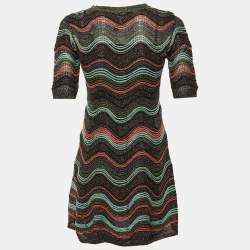 مملوكة مسبقًا فستان أم ميزوني ميني تريكو لوركس مطبوع متعدد الألوان مقاس صغير