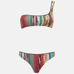Pre Owned مي سوني بيكيني محبوك لوريكس متعدد الألوان (مقاس صغير)