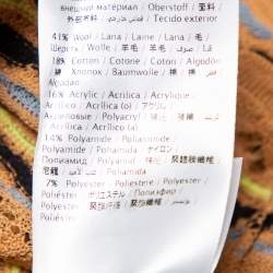 Pre Owned توب أم ميزوني كم طويل تريكو مخرم قش بيج مقاس كبير