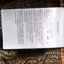 Pre Owned M Missoni Burnt orange Floral Jacquard Knit Midi Skirt & Top Set M