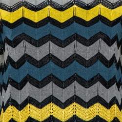 Pre Owned M Missoni Multicolor Patterned Knit Lightweight Jumper M
