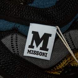 Pre Owned M Missoni Multicolor Patterned Knit Lightweight Jumper M