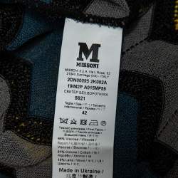 Pre Owned M Missoni Multicolor Patterned Knit Lightweight Jumper M