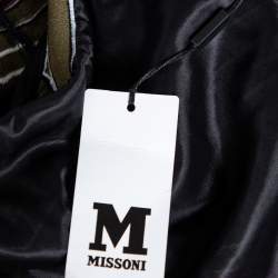 Pre Owned M Missoni Multicolored Knit Back Tie Detail Jumpsuit S