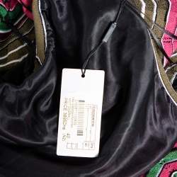 Pre Owned M Missoni Multicolored Knit Back Tie Detail Jumpsuit S