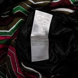 Pre Owned M Missoni Multicolored Knit Back Tie Detail Jumpsuit S