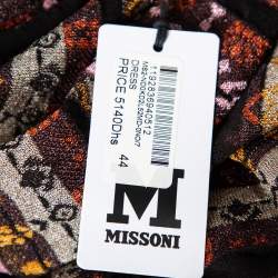 Pre Owned M Missoni Multicolor Patterned Lurex Knit Sleeveless Maxi Dress M