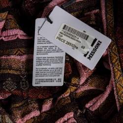 Pre Owned M Missoni Multicolored Lurex Knit Sleeveless Top L