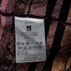 Pre Owned M Missoni Multicolored Lurex Knit Sleeveless Top L