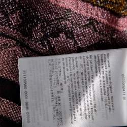 Pre Owned M Missoni Multicolored Lurex Knit Sleeveless Top L