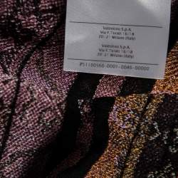 Pre Owned M Missoni Multicolored Lurex Knit Sleeveless Top L