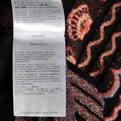 Pre Owned M Missoni Multicolored Wave Patterned Lurex Knit Top S