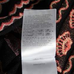 Pre Owned M Missoni Multicolored Wave Patterned Lurex Knit Top S