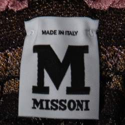 Pre Owned توب إم ميزوني تريكو لوريكس متعدد الألوان بلا أكمام مقاس كبير (لارج)