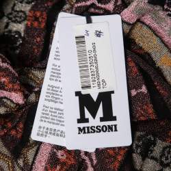 Pre Owned توب إم ميزوني تريكو لوريكس متعدد الألوان بلا أكمام مقاس كبير (لارج)