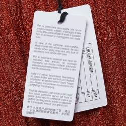 Pre Owned M Missoni Brown Lurex Knit Palazzo Pants M