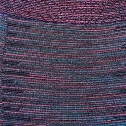 Pre Owned M Missoni Multicolor Lurex Knit Mini Skirt L