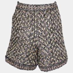 Pre Owned M Missoni Black Lurex Knit Shorts M