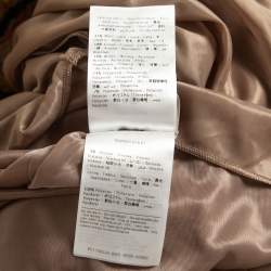 Pre Owned M Missoni Brown/Multicolor Knit Skirt S