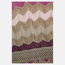 Pre Owned M Missoni Multicolor Lurex Knit Sleeveless Jumpsuit L (IT 44)