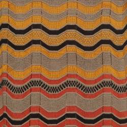 Pre Owned M Missoni Multicolor Patterned Knit Ruffled Dress S