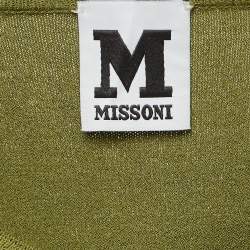 Pre Owned M Missoni Green Knit Top S